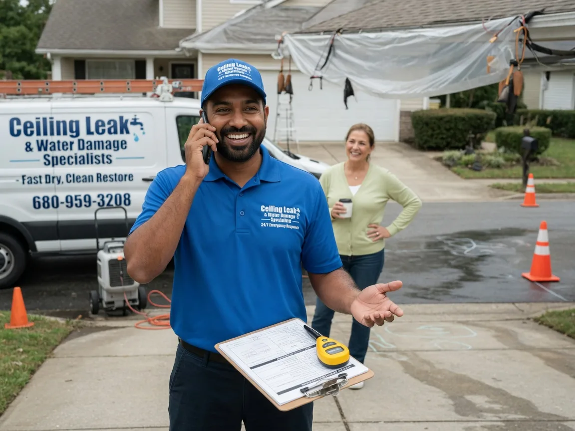 Ceiling Leak Cleanup Peggs, OK FAQs